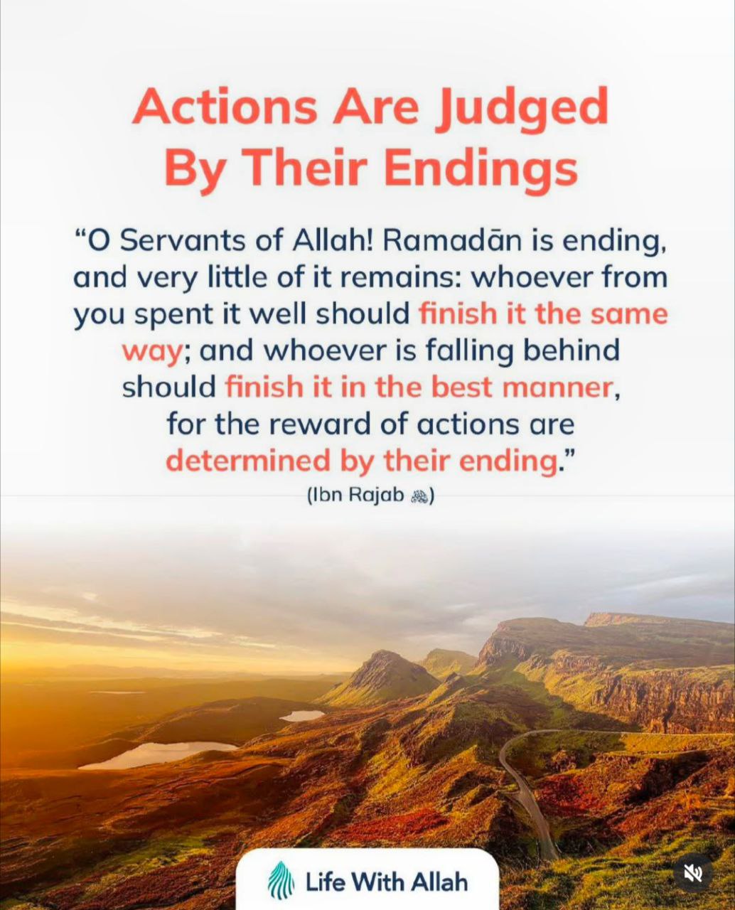 A reminder shared by An Nasihah