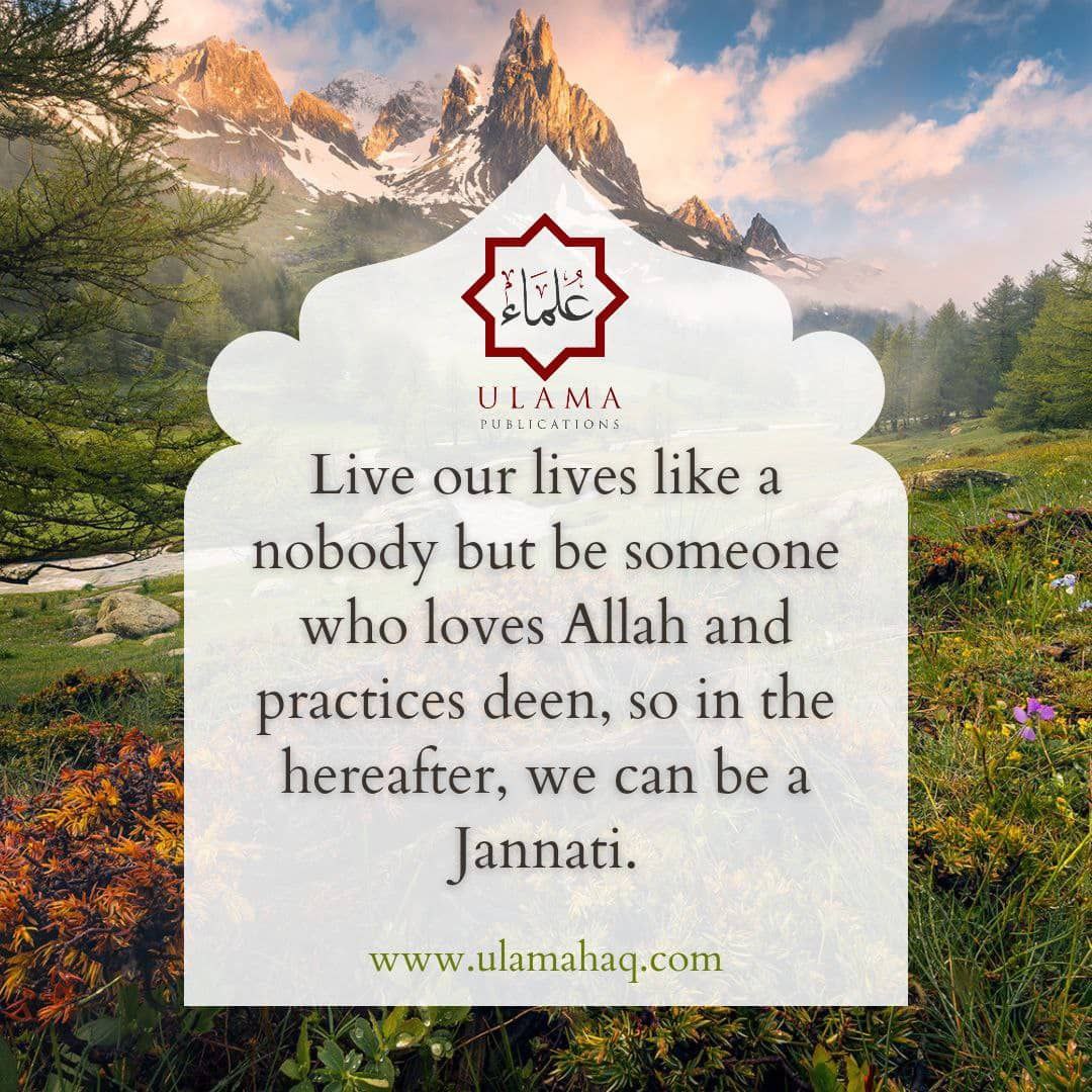 A reminder shared by An Nasihah